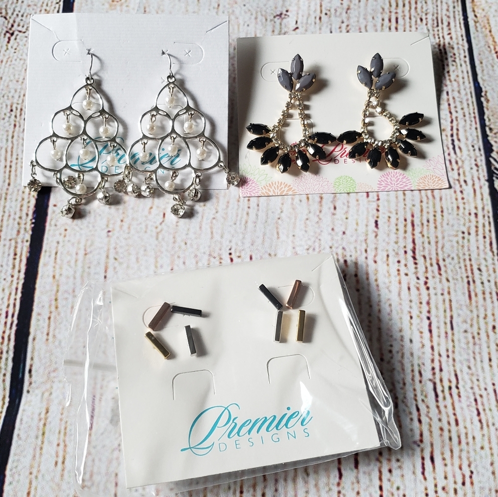 3 sets of earrings from Premier Jewelry
